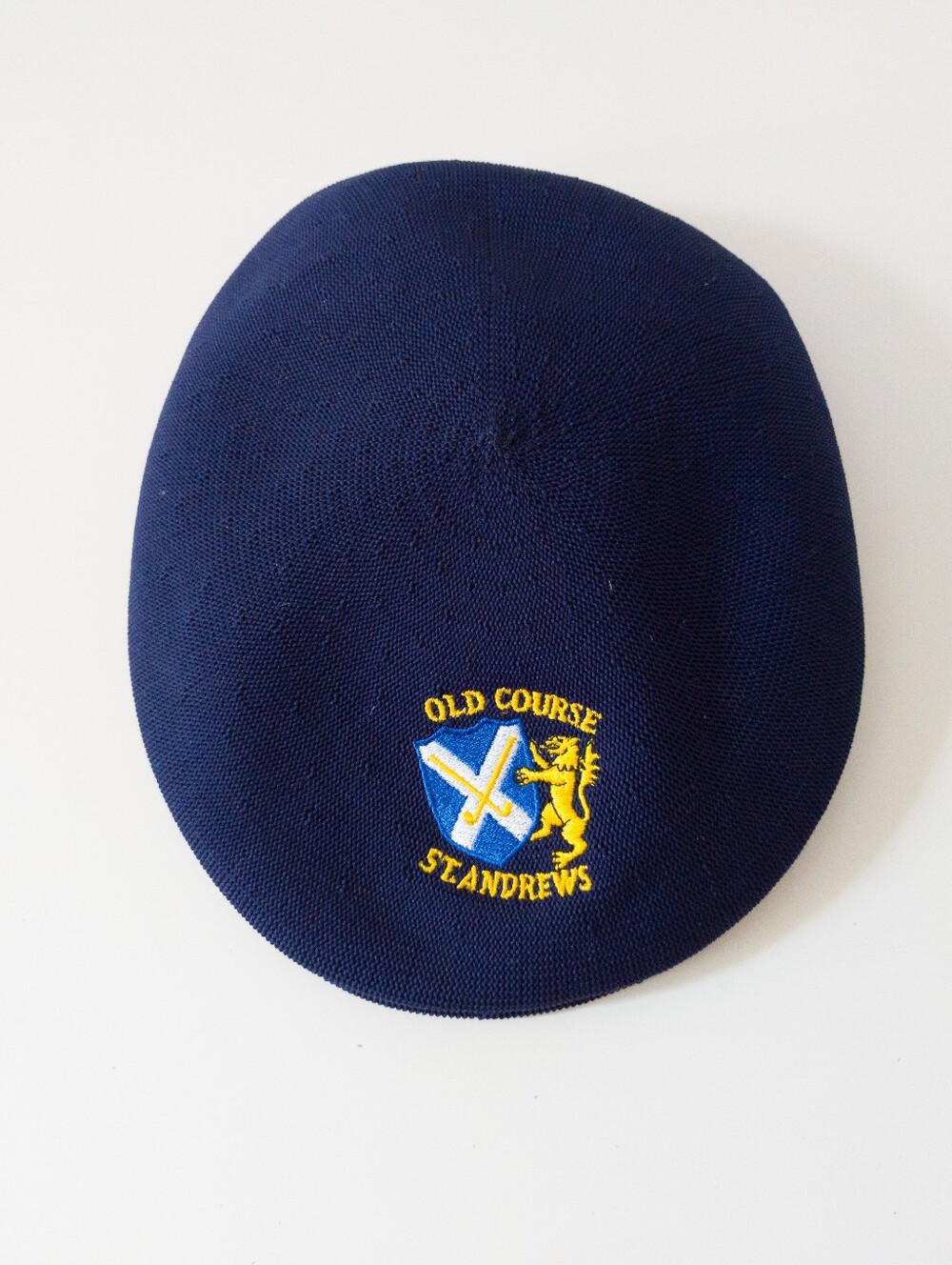 Vintage Kangol Old Course St Andrews 504 Tropic Ivy Cap Navy Blue XL